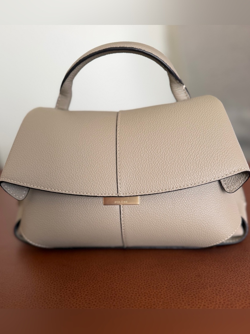 NWT Polène Mokki Mini Bag - Textured Taupe